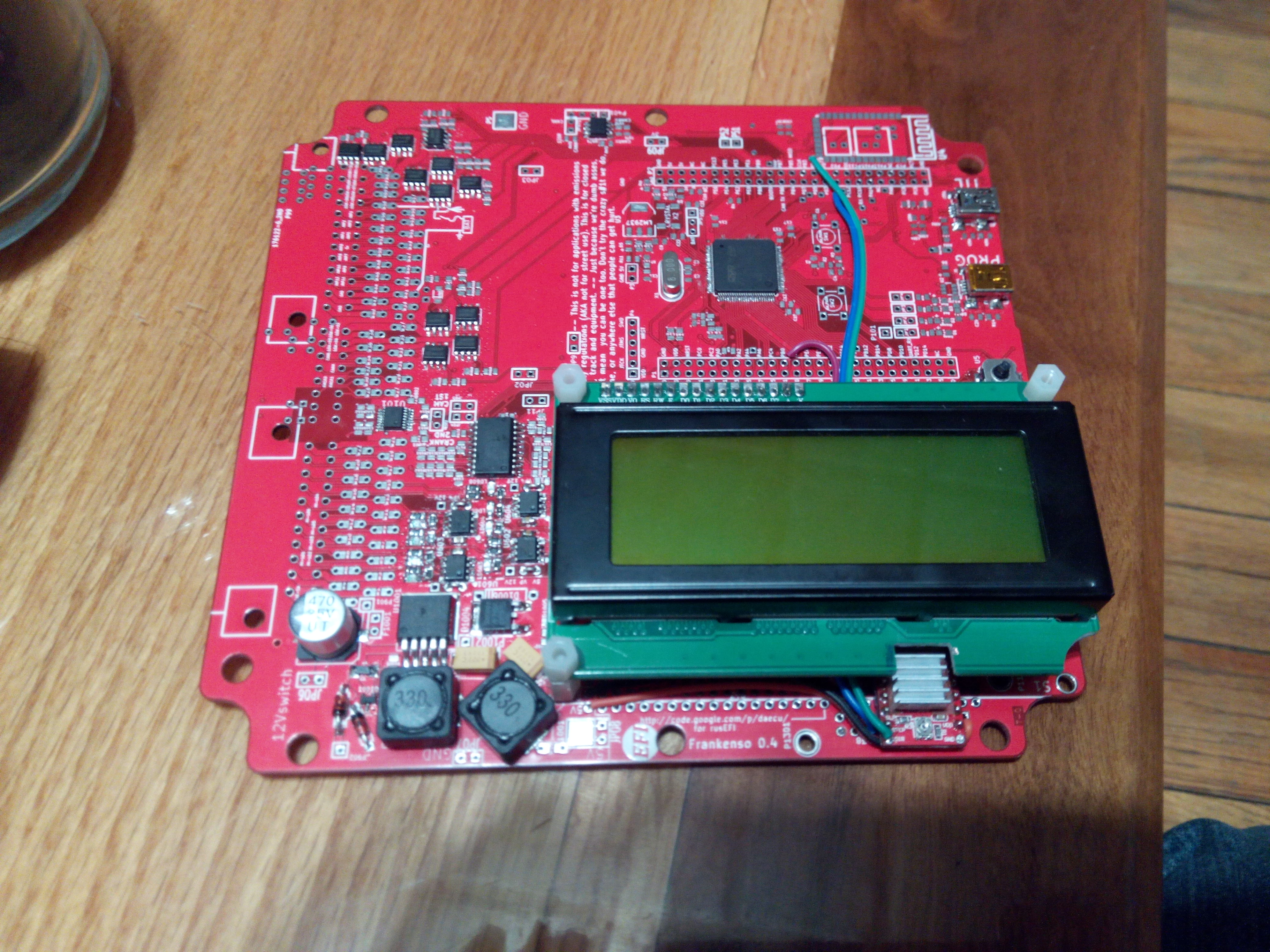 lcd notching, heat sink placement for stepper driver, coil drivers done