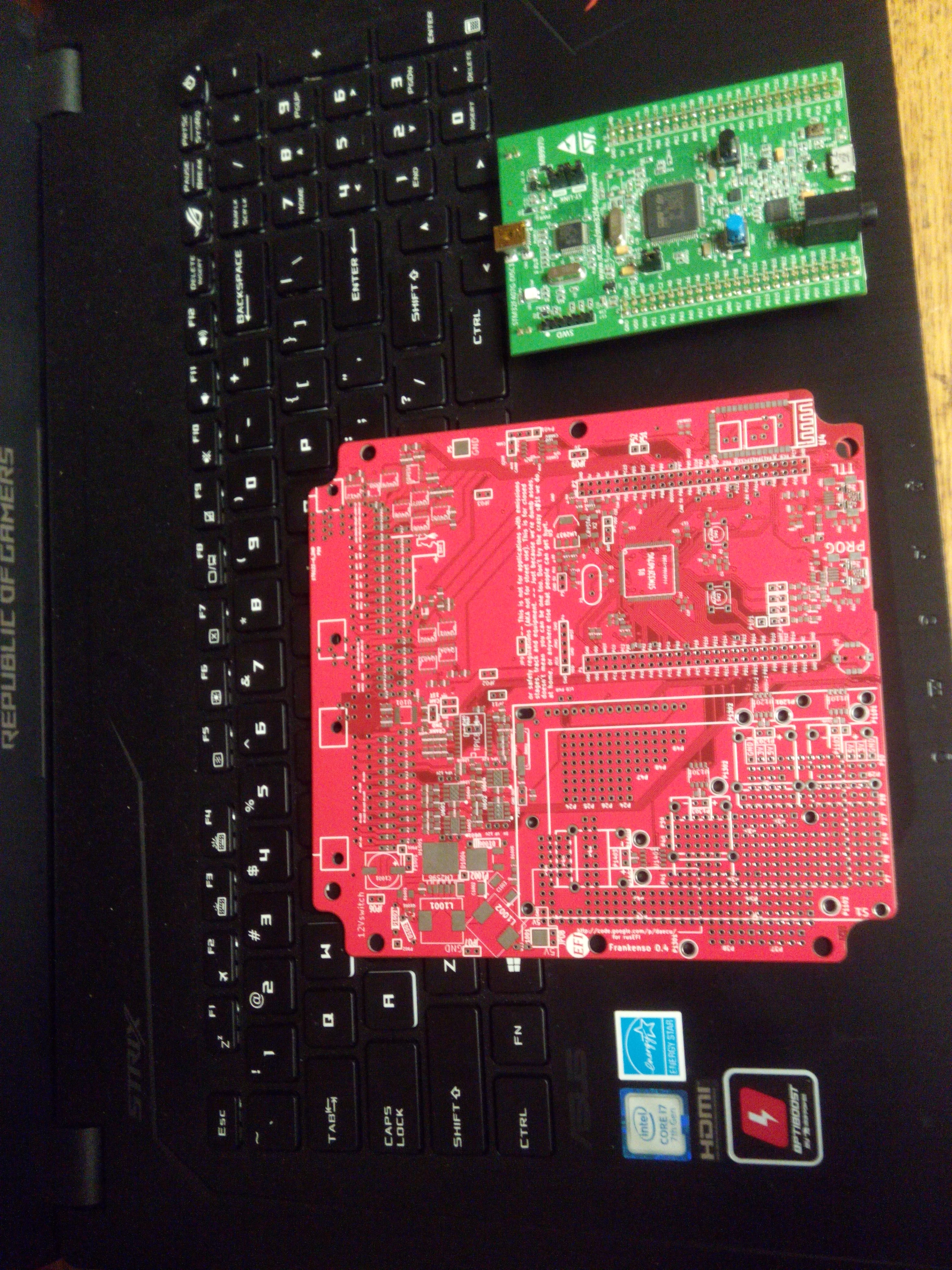 first thing in order, ditch the discovery eval board, I wasn't at first, but hell I can use parts off of it
